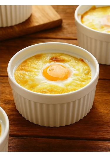 Shiny Kitchen 6'lı Fırın Kasesi Seti 453073714 Beyaz