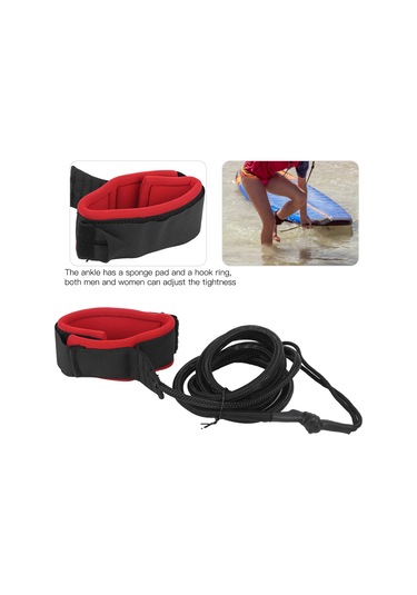 Ximistore9 Pvc Malzeme Surf Kayak Ayak Kordonu, 2.18m Uzunluk, Esnek Ve Dayanıklı, Güvenli Kullanım İçin Sprey Ped Ve Kanca, Erkek/kadın Uyumlu
