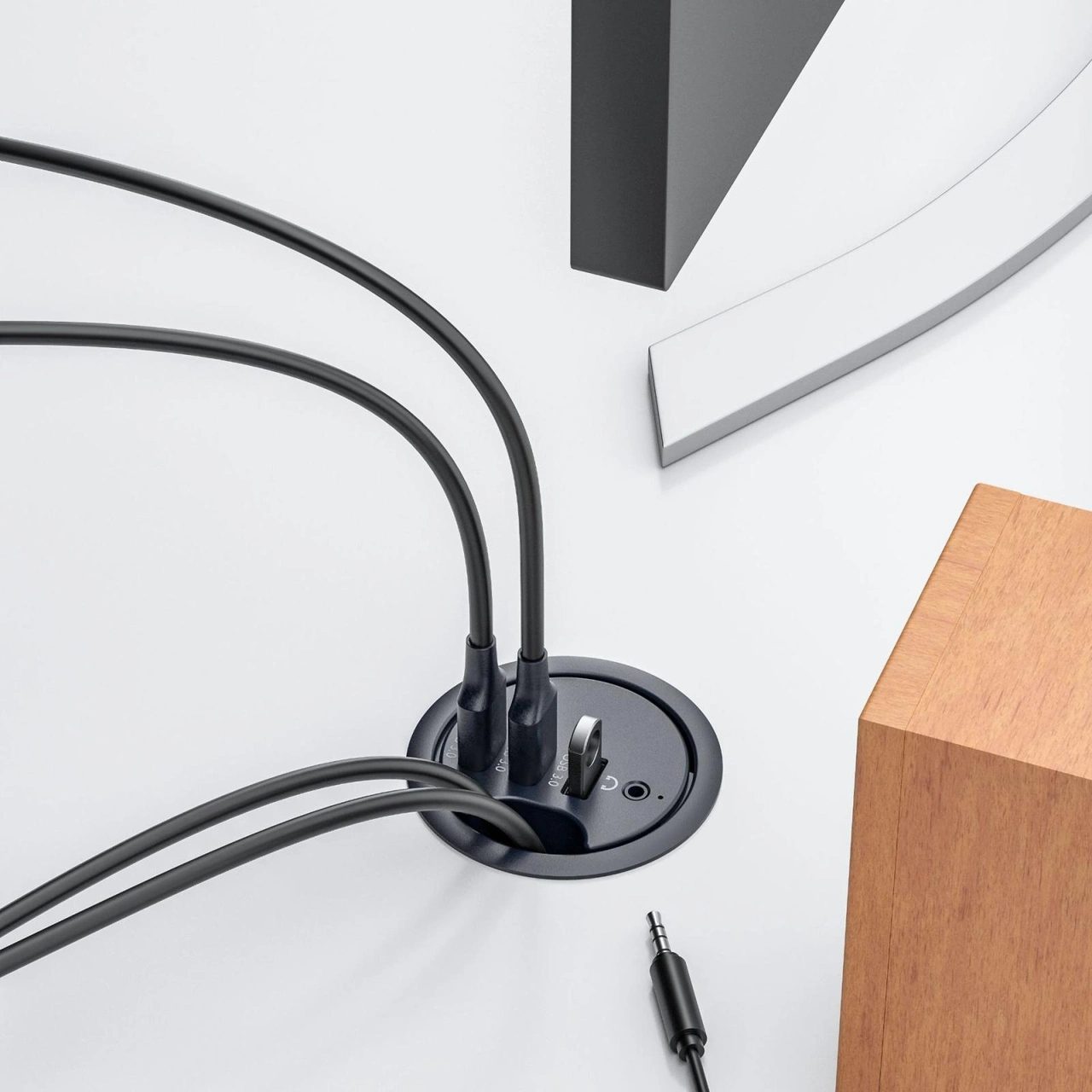 Sones 4 X Usb3.0 Masaüstü Grommet Ayırıcı Hub Yerleştirme İstasyonu, Kablo Uzunluğu 1,2 M