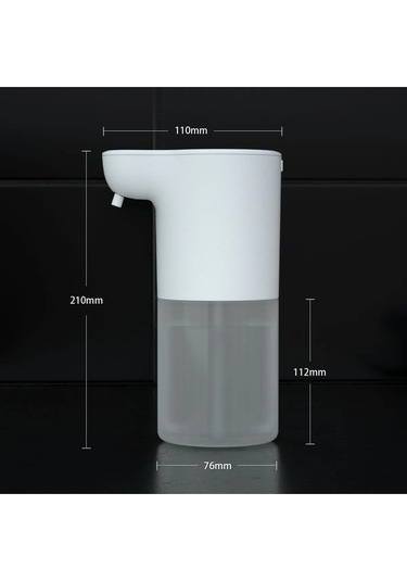 Otomatik Sensörlü Köpük Sabun Makinası, Şarj Edilebilir, Yeniden Doldurulabilir Beyaz