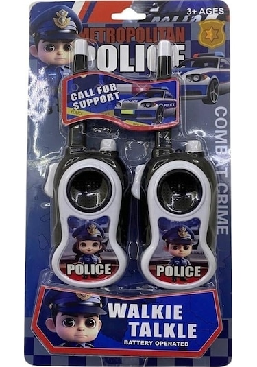 Pilli Polis Telsizi Walkie Talkie Çiftli Set Bas Konuş Özellikli
