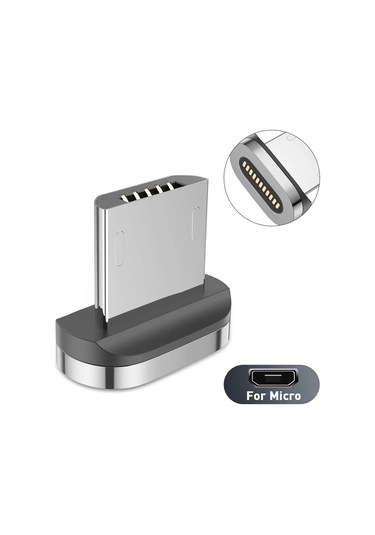 Uslıon Manyetik Şarj Kablosu Usb Mikro Tip C Hızlı Şarj Iphone Uyumlu 12 Telefon Kablosu Chınalavanta1m