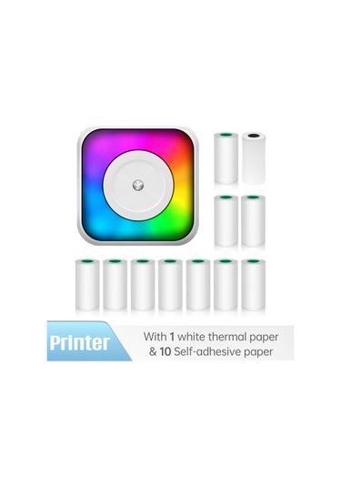 Os7351-5 Rgb Işıklı Çok İşlevli Taşınabilir Mini Termal Yazıcı