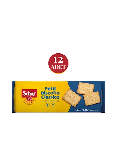 Schar Petibör Klasik Bisküvi 12 x 165 G