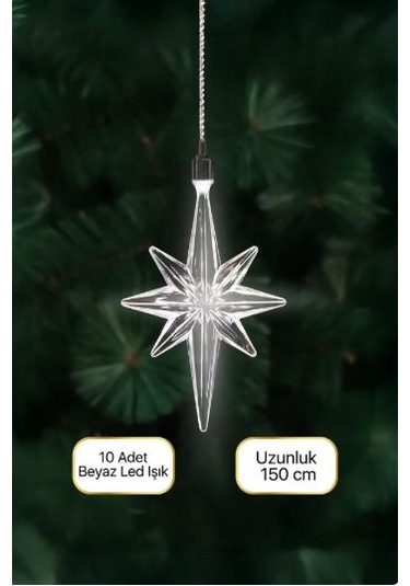 Urban Mood Ky-10 Kuzey Yıldızı Dekoratif Led Işık Zinciri Beyaz Işık