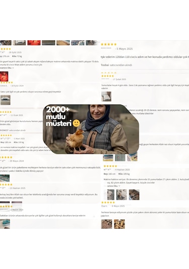 Evonest 120 Yumurtalık Kuluçka Makinesi Turuncu Renk