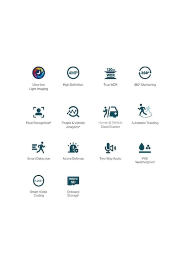 Tp-link Vıgı C540s 4mm 4mp Aı Colorpro Pt Ip Kamera 1/1.8",30fps,fhd, H265+