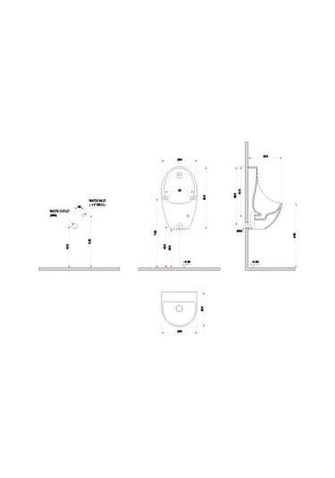 Lucco 36 CM Fotoselli Pisuvar Kırmızı