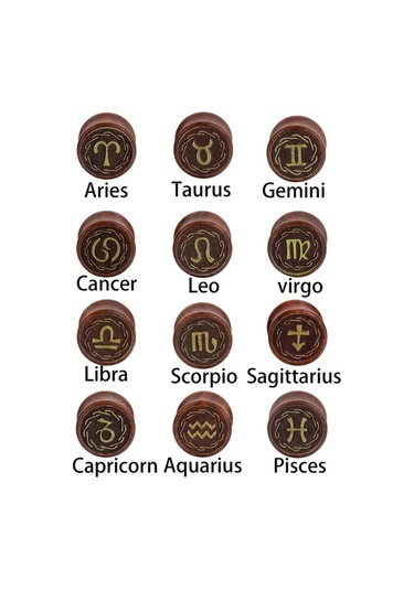 Willowhaven 2 Adet El Yapımı Geri Dönüştürülmüş Ahşap Burç Küpe - 20mm Oğlak Diğer