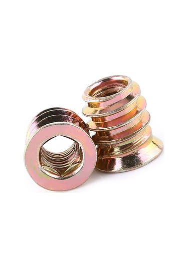 Vkemall Ahşap İşçilik İçin Çelik Konik Somun, Dış Dişli İç Sekizgen, Pas Koruyucu, 20 Adet M6 25mm Diğer