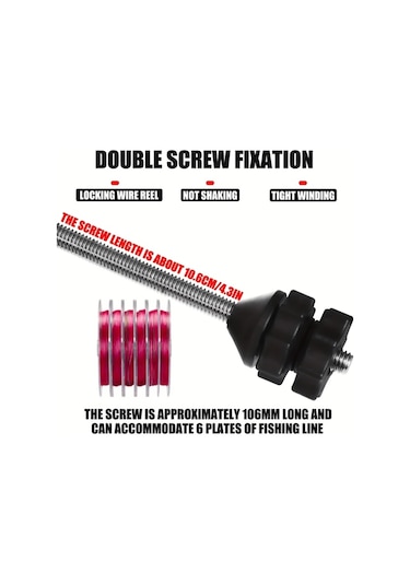 Xuweiwei Moloca Siyah Balıkçılık Hattı Winder Sku A Kullanımı Kolay Dayanıklı Spooler Balıkçılar İçin Anneler Günü Hediyesi