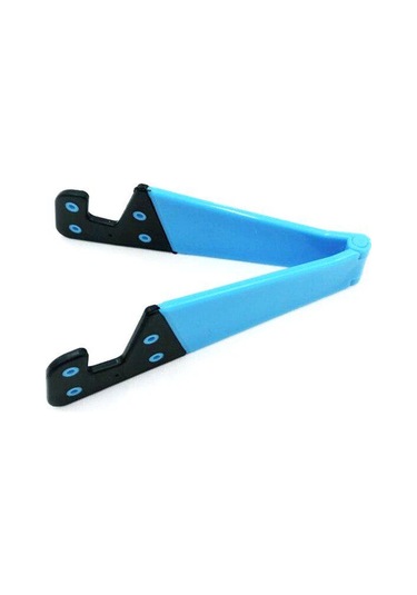 Akıllı Telefon Tablet İçin Ayarlanabilir V Şekilli Evrensel Katlanabilir Cep Cep Telefonu Standı Tutucu Sky Blue