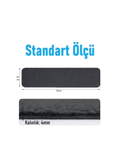 Halifleks Yapışkan Tabanlı Merdiven Basamak Paspası Rip Halı Kaymaz Tabanlı / Adet Olarak Satılır Null