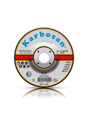 Karbosan 125 X 6.4 Metal Taşlama Taşı 10 Adet