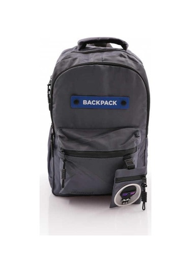 Young Maskot Cüzdanlı Sırt Çantası / Okul Çantası 51697 - Yeşilimsi Gri Spor Çantası Günlük Çanta Desenli