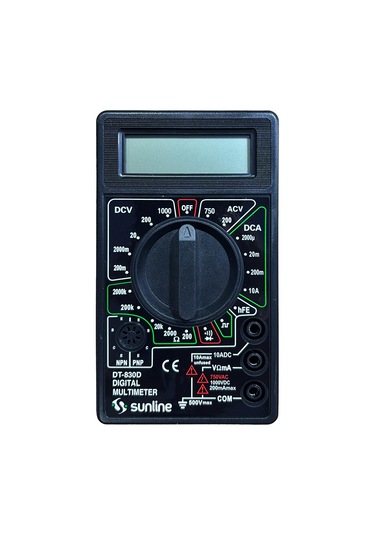 Sunline Dt-830d Dijital Multimetre Ölçü Aleti Avometre
