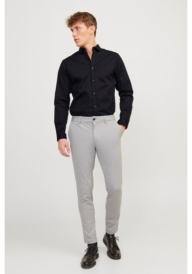 Jack & Jones Slim Fit Erkek Gömlek Siyah