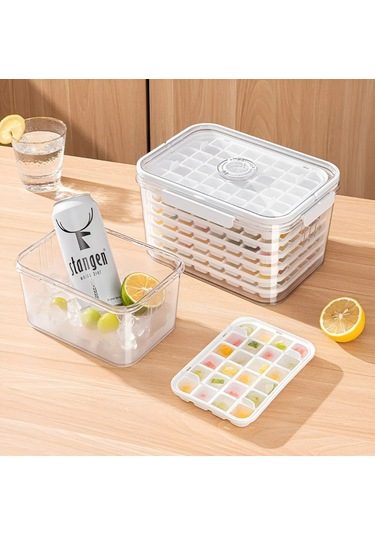 Büyük Kapasiteli Buz Yapma Ve Saklama Kabı Beyaz