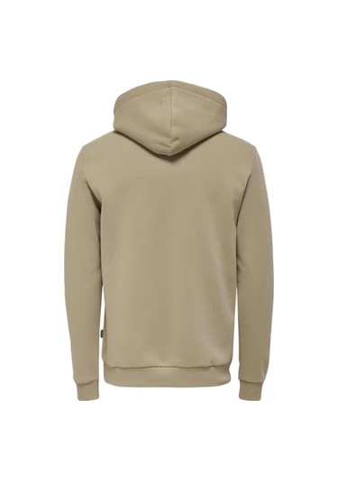 Only Erkek Kapüşonlu Sweatshirt Krem