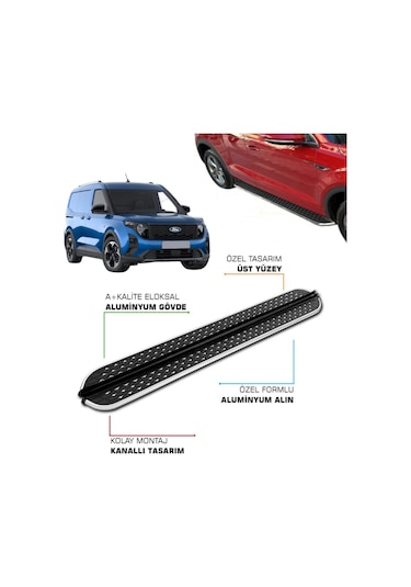 Ford Courier Uyumlu 2023 2024 2025 2026 2027 Araca Özel Yan Basamak
