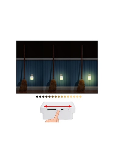 Novahub Led Gece Lambası Duvar Lambası Parlaklık Ayarlanabilir Duvar Fişi Tipi Gece Lambası Koridor Merdiven Yatak Odası Oturma Odası Mutfak Banyo Diğer