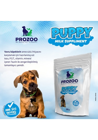 Prozoo Yavru Köpek Süt Tozu Anne Sütü Takviyesi 200 G