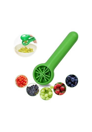 Üzüm Dilimleyici Elverişli Ev Blueberry Çilek Dilim Mutfak Araçları Yeşil Yeşil
