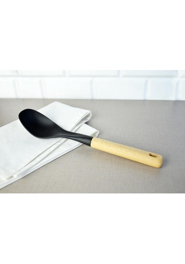 Nishev Küçük Ahşap Saplı Kaşık Mutfak Aleti Nishev-x000049