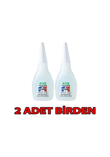 Evobond 502 Süper Hızlı Japon Yapıştırıcı 20Gr X 2 Adet