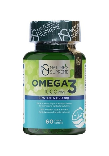 Nature's Supreme Omega 3 1000 MG 60  Kapsül