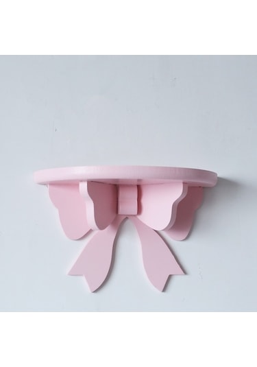 Tongxida Ahşap Fiyonk Raflar Çocuk Odası Dekorasyon Tutucu Pembe/ Pembe