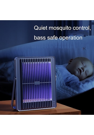 Cbtx Kapalı Açık Elektrikli Işık 2'si 1 Arada Solunum Sivrisinek Tuzağı Sarı