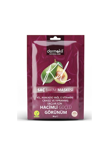 Dermokil Avokado Kil ve E Vitaminli Saç Maskesi 35 G