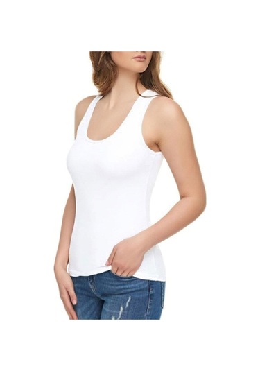 Tutku Elit Bayan Elastan Modal Geniş Askı Atlet 6 'lı 2002 Gri