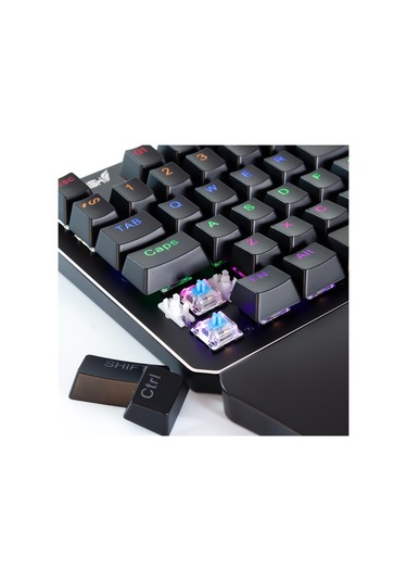 Rush SIEGE RK77 Blue Switch PUBG Oyuncu Gaming Mekanik Klavye Keypad