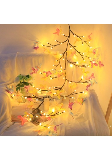 1.8m 96-led Renkli Kelebek Asma Dize Işıklar, 8 Mod Uzaktan Kumandalı Usb İç Mekan Dekoratif Işıklar