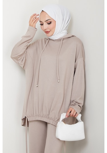 Aris Oysho Tunik Pantolon İkili Takım 1611 - Taş Taş