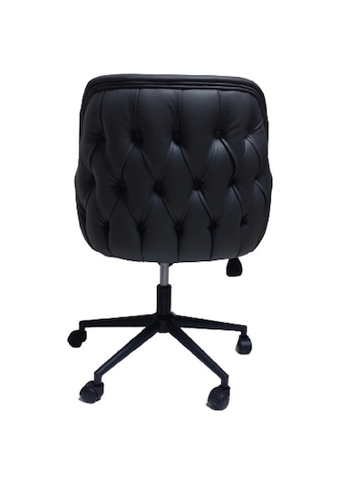 Bilgisayar ve Çalışma Koltuğu Suni Deri Krom Yıldız Ayaklı