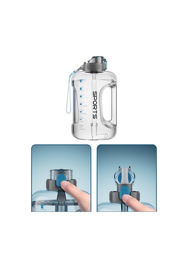 Suntek Su Sürahisi Büyük Kapasiteli Kayışlı Temizle-2500Ml Çok Renkli