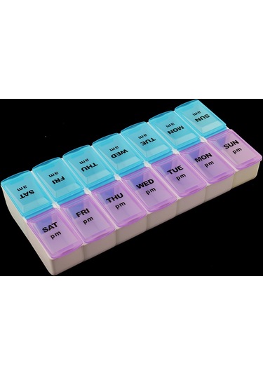 Suntek Magideal 14 Yuvaları 7 Gün Hap Saklama Kutusu Haftalık Tıp