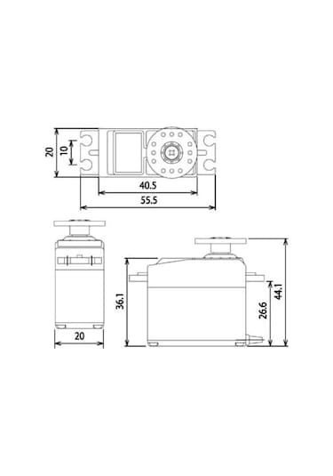 Futaba S3003 Servo Motor + Dişli Seti -- Rc Araba
