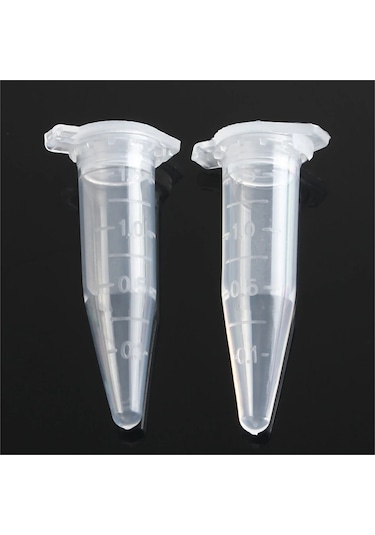 500 Adet 1.5ml Laboratuvar Mini Plastik Test Tüpü Santrifüj