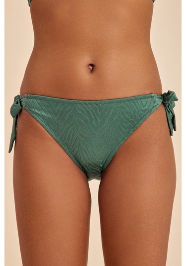 Bali Yeşil Yandan Bağlamalı Bikini Alt Yeşil