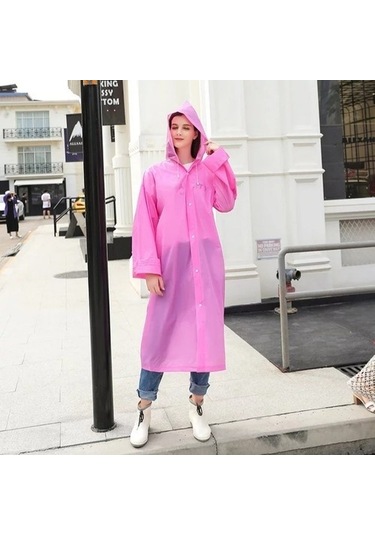 Marlux Eleven Market Raıncoat Eva Unisex Pembe Yağmurluk Pembe