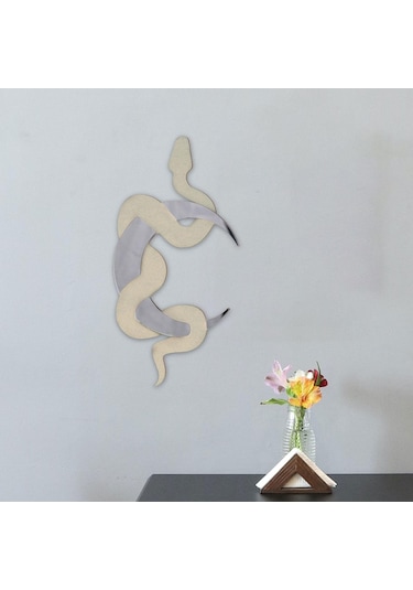 Suntek Duvar Dekor Ay Yılan Ayna Süsleme Banyo Otel Evi Ahşap