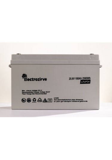 Electro Zirve 25,6v 100ah Lityum Akü Lifepo4