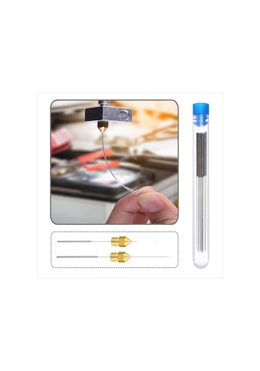 Koodmax 3d Yazıcı 0.4mm Nozzle Temizleme İğnesi Paslanmaz Çelik - 5 Adet
