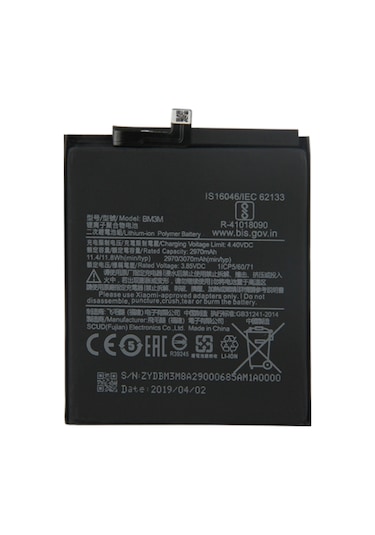 Teknonet Xiaomi Mi 9 Se Uyumlu Teknonet 2950 Mah Batarya - Siyah