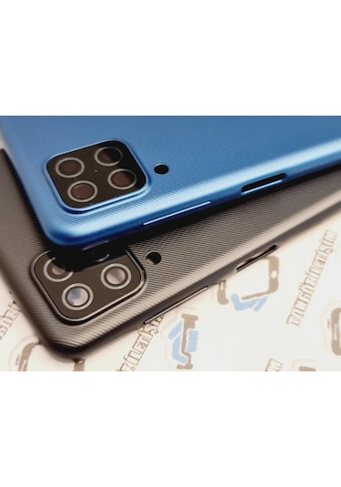 Samsung Uyumlu Galaxy A12 Kasa Arka Pil Batarya Kapağı (Yan Tuşlar)
