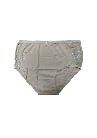 Belinay 4 Lü Paket Modal Yüksek Bel Dantelli Bayan Koton Külot 01 Ten Rengi